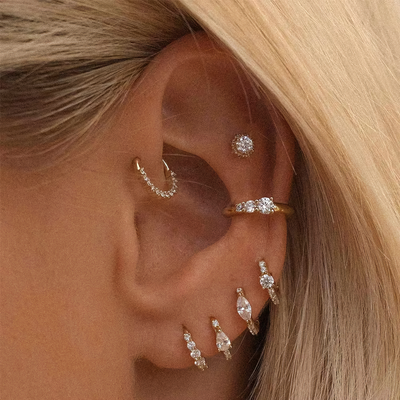 Mariah Mini Diamentowe Kolczyki