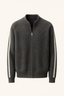 Darilo Cashmere Zip Knit Gris Oscuro