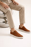 Zapatillas Ladore Suede Slip-On Marrón