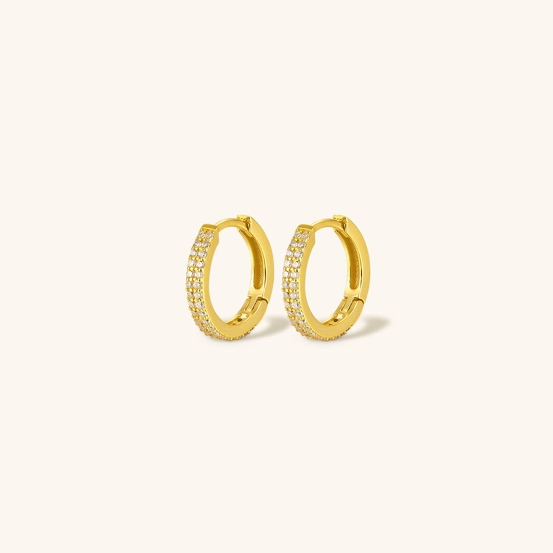 Kolczyki Cathy Pave Hoop