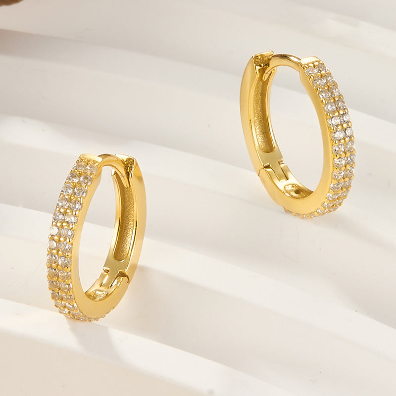 Kolczyki Cathy Pave Hoop