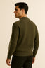 Darilo Cashmere Zip Knit Oliva